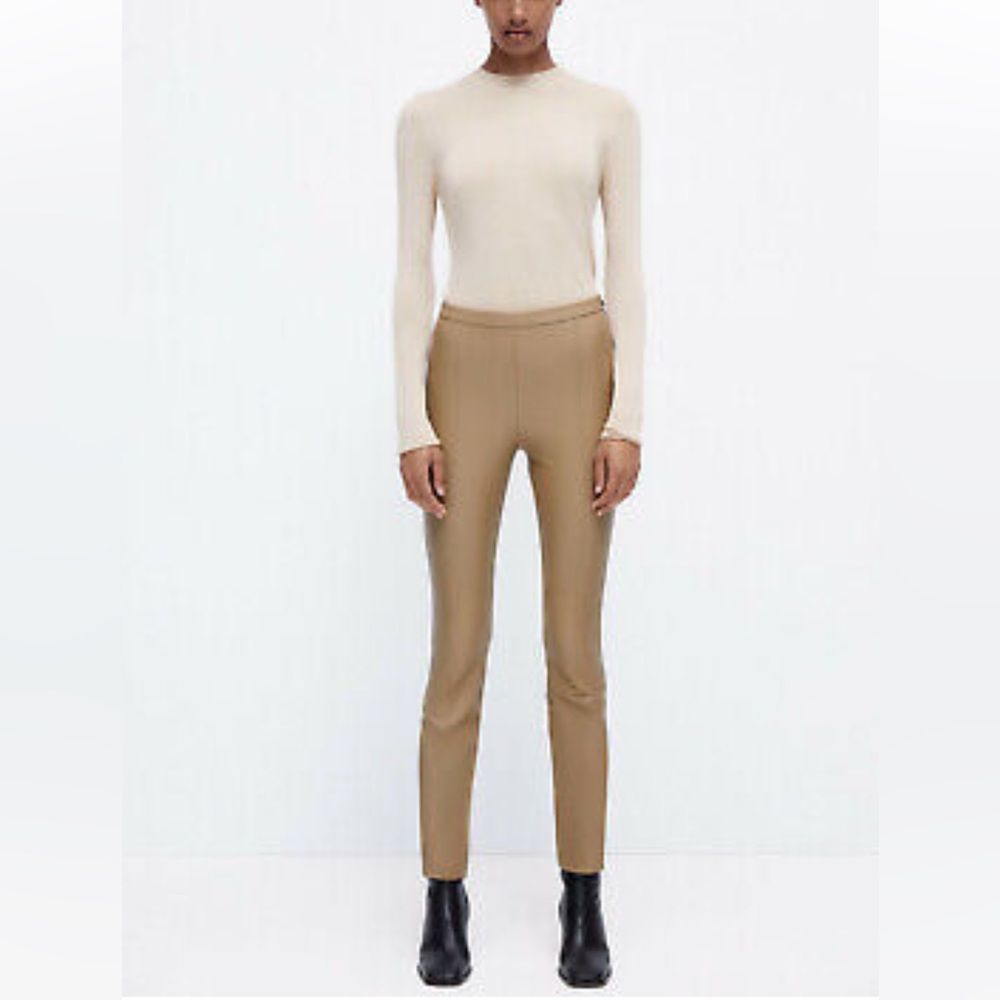 Zara leather leggings